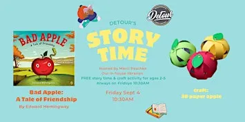 Detour Doughnuts Story Time- Bad Apple: A Tale of Friendship