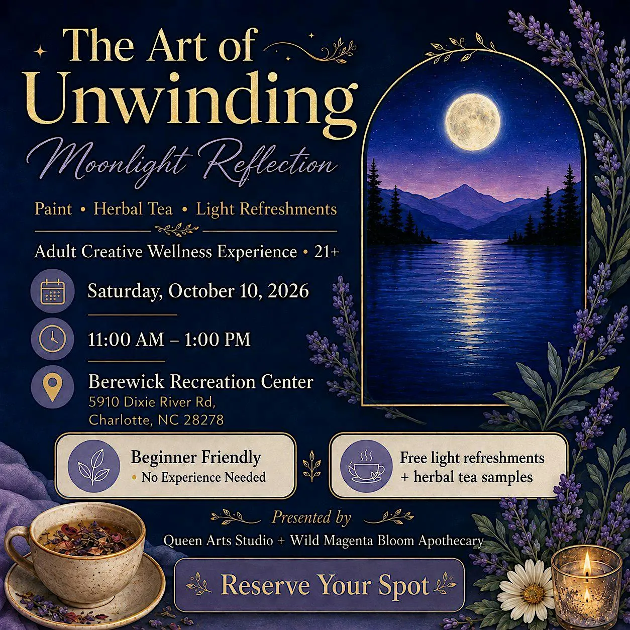 The Art of Unwinding: Moonlight Reflection