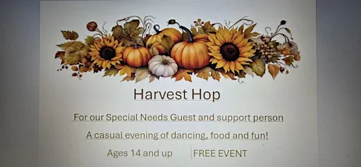 Harvest Hop Dance for Special Need teens and adults