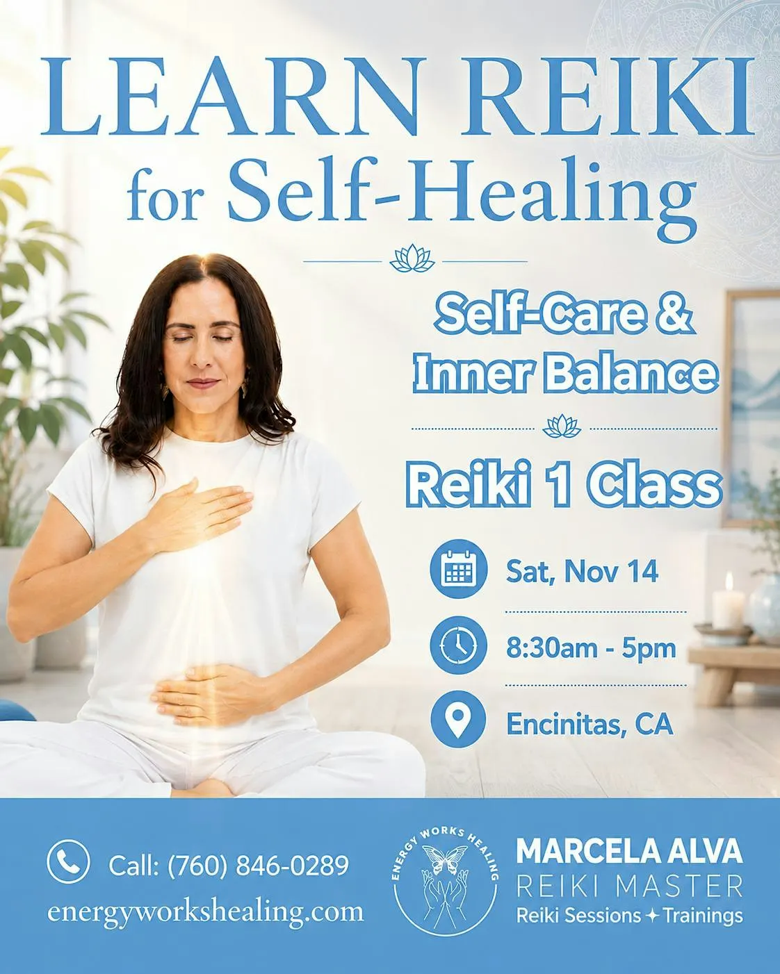 REIKI 1 TRAINING, Heal Yourself and Help Others