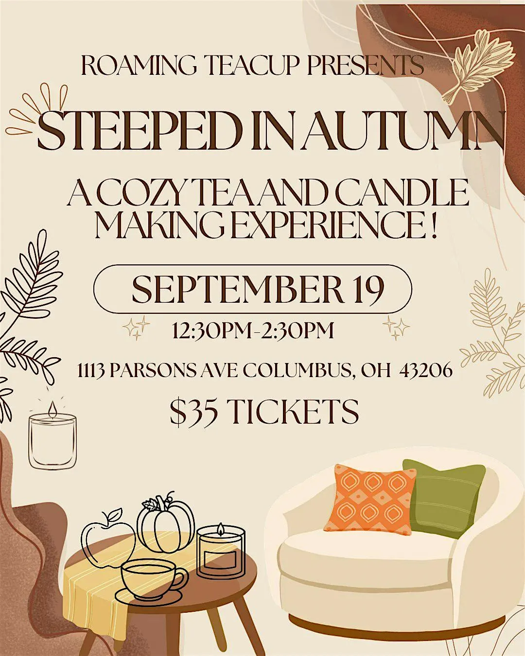 Roaming Teacup-Steeped in autumn candle making