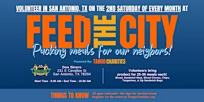 Feed The City San Antonio: Making Meals for People In Need