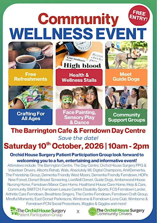 Community Wellness Event organised by Orchid House Surgery Patient Group