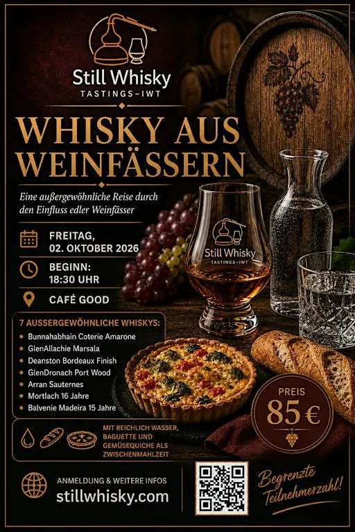 Whisky Tasting "Whisky aus Weinfässern"
