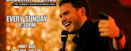 BASEMINT COMEDY · STAND UP COMEDY IN ENGLISH EVERY SUNDAY