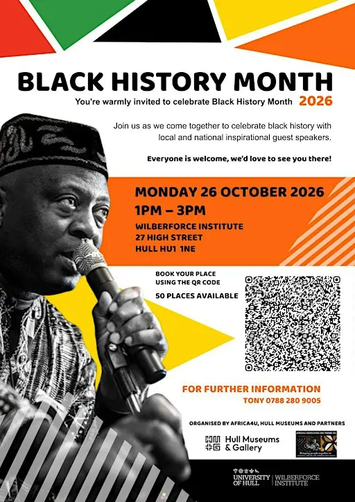 BLACK HISTORY MONTH 2026 AT THE WILBERFORCE INSTITUTE OF SLAVERY - HULL