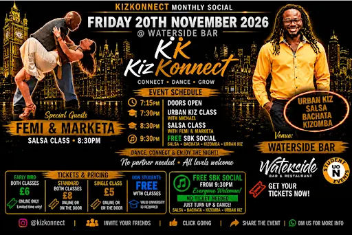 KizKonnect Monthly Dance in Northampton: Salsa, Bachata, Kizomba, Urban Kiz