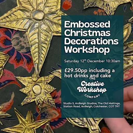 Embossed Christmas Decorations Workshop
