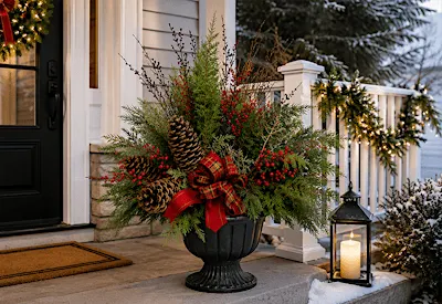 Fresh Flower Market at Heinen’s: Holiday Hosting — Porch Pot Edition