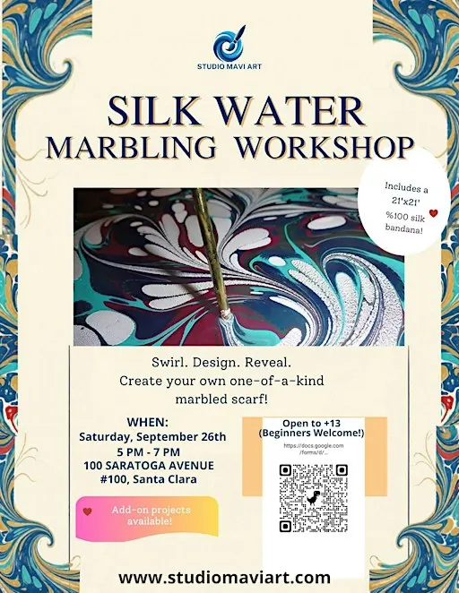 Fabric (Silk) Marbiling Workshop