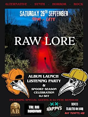 Raw Lore - Album launch & listening Party!