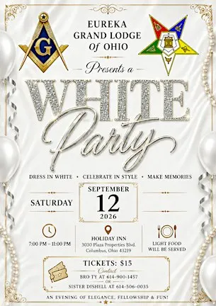 Eureka Grand Lodge of Ohio White Party