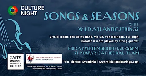 Culture Night: Songs & Seasons with Wild Atlantic Strings : St. Mary's Tuam