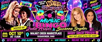 Music Bingo & Live Meet & Greet w/ 80s icons Judie Aroson & Suzanne Snyder