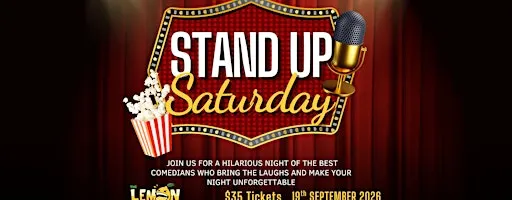 Stand Up Saturday | Saturday, 19th SEPTEMBER 2026 @ The Lemon Stand