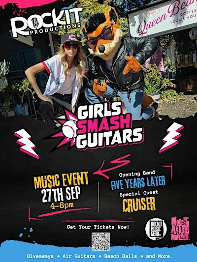 Girls Smash Guitars Returns to Queenbean Coffee House