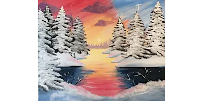 Warm Winter Lake - Paint and Sip in Tyler | Classpop!™