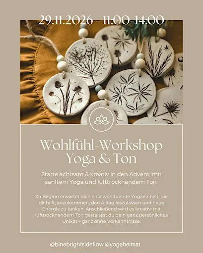 Wohlfühlworkshop Yoga & Ton