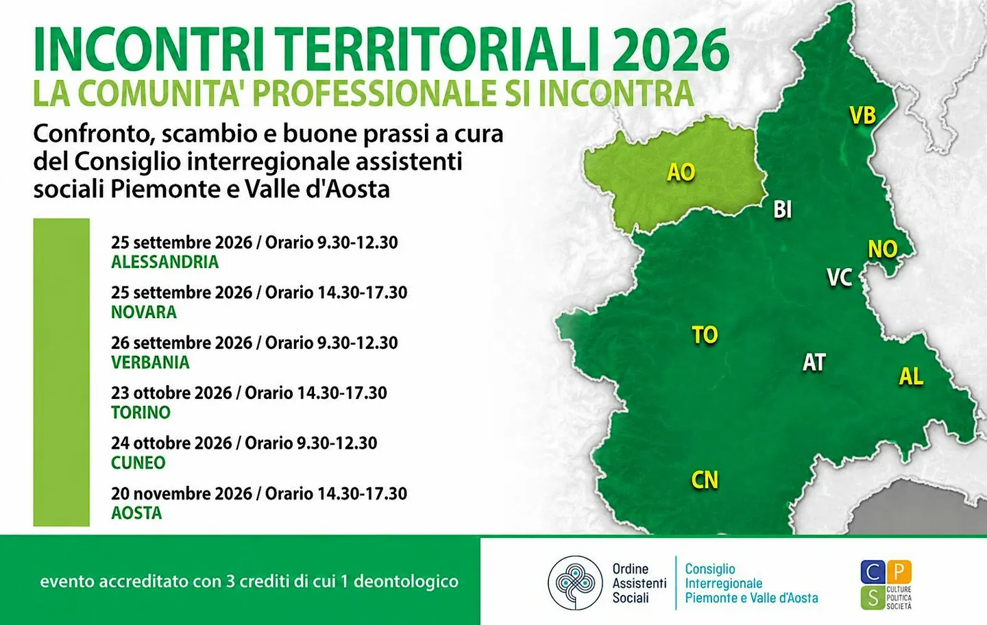 INCONTRI TERRITORIALI 2026