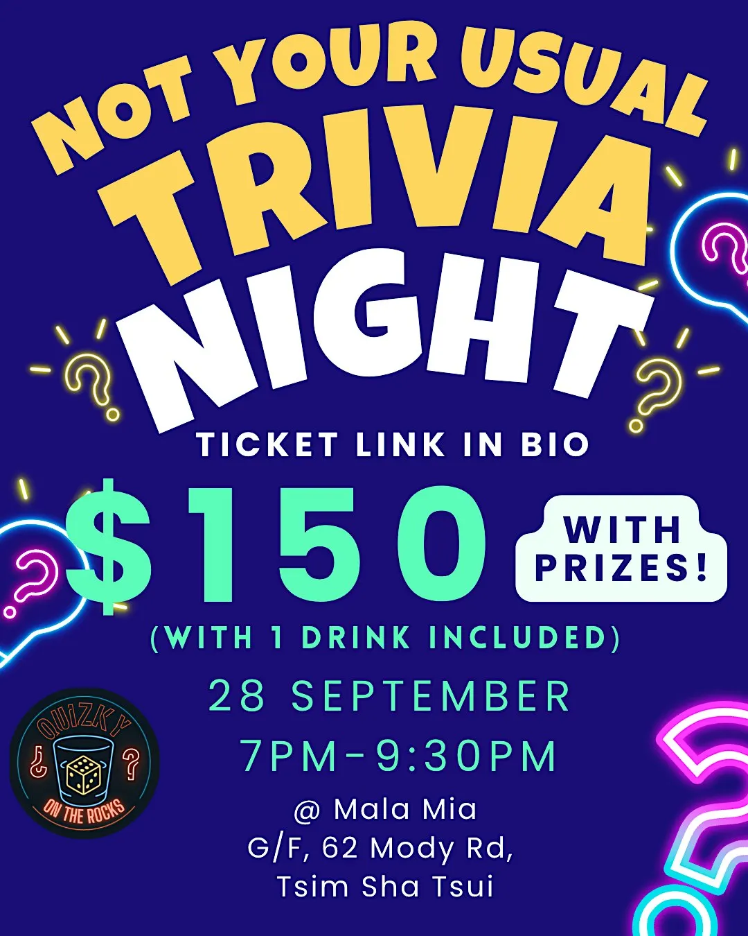 Not Your Usual Trivia Night @ Mala Mia, TST