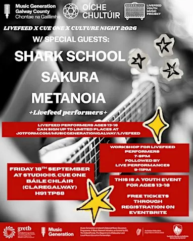 Livefeed x Cue One x Culture Night Youth Event: ages 13–18