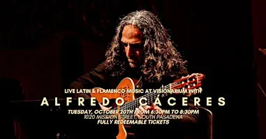 Live Latin & Flamenco Music at Visionarium with Alfredo Cáceres