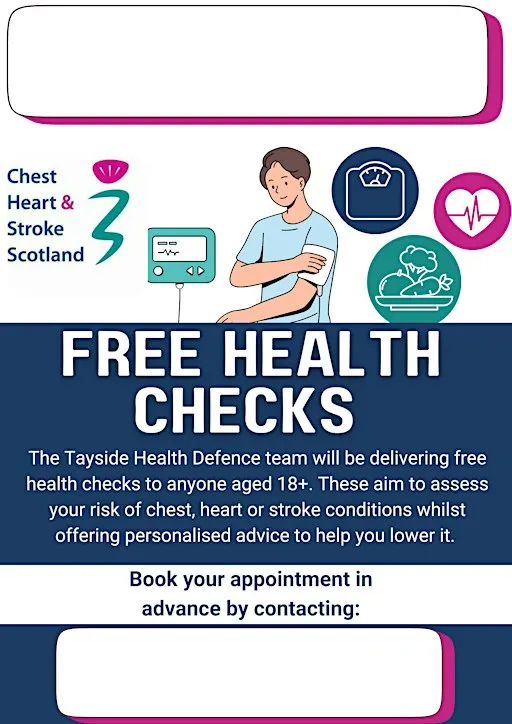 Health Checks @ Carnoustie Parkview Medical Practice - Wed 28th October