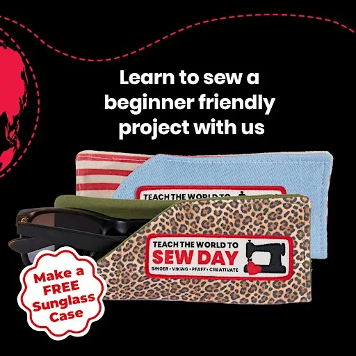 Free Beginner Sewing Class for Teach the World to Sew Day