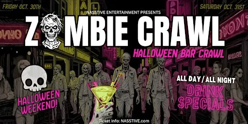 KANSAS CITY ZOMBIE CRAWL - Halloween Bar Crawl - Party Pass to 10+ Bars