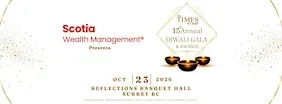 The Times of Canada Diwali Gala and Awards 2026