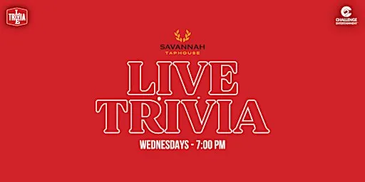 Weekly Live Trivia at Savannah Taphouse - Savannah