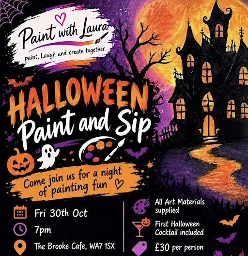 Halloween Paint and Sip