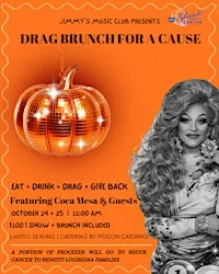 Saturday Drag Brunch for a Cause at Jimmy’s featuring Coca Mesa