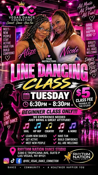 Every Tuesday! Line Dancing with Vegas Dance Connection