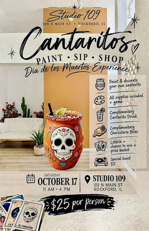 CANTARITO PAINT • SIP • SHOP Día de los Muertos Experience