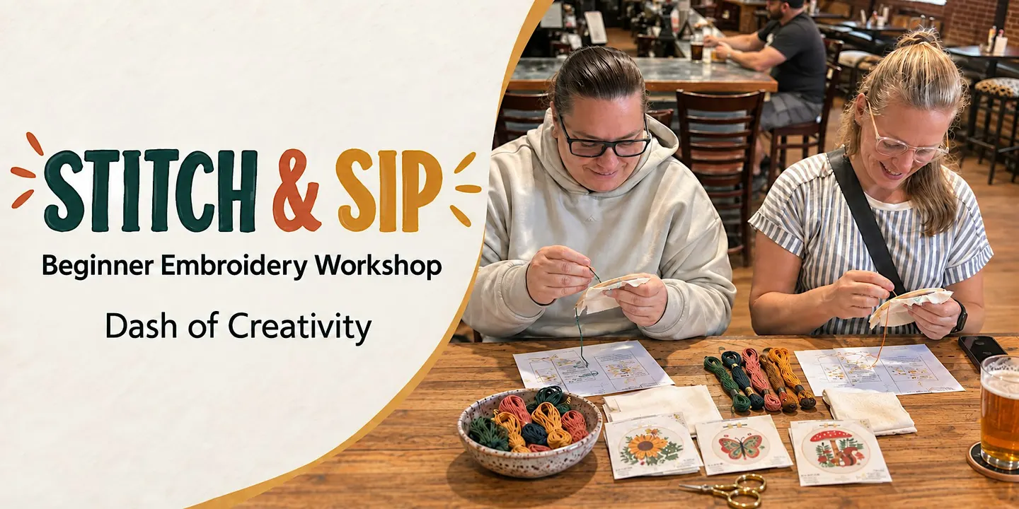 Stitch & Sip: Beginner Embroidery Thursday Afternoon at Stark Brewing