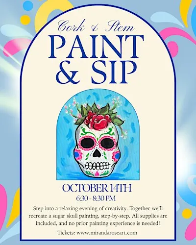 Día de los Muertos Paint and Sip