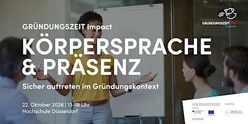 Körpersprache & Präsenz: sicher auftreten im Gründungskontext