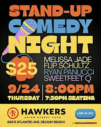 STAND-UP COMEDY at HAWKERS!