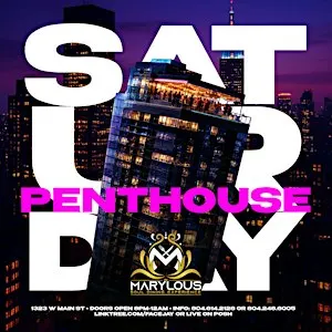 Penthouse Social Saturdays 9/26/26