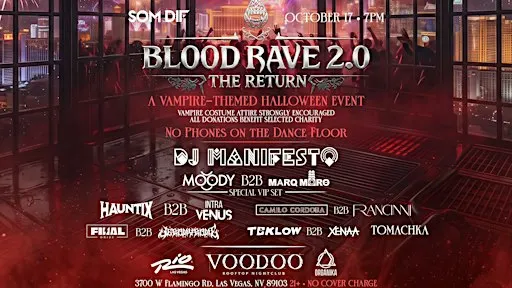 SOM DIF - BLOOD RAVE 2.0 "The Return" - Rooftop Vampire Halloween Party