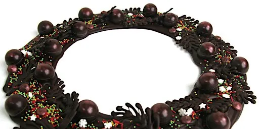 Chocolate Wreath Making workshop - a Christmas wreath with a difference