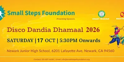 Small Steps Foundation Disco Dandia Dhamaal 2026 presents with Chaat Bhavan