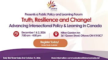 Public Policy & Learning Forum: Truth, Resilience and Change!