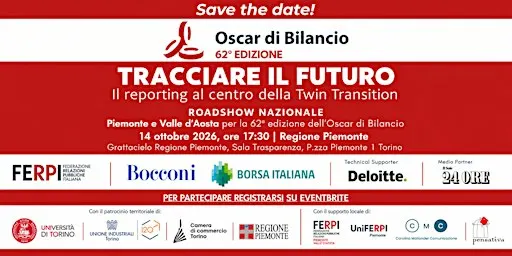 Oscar di Bilancio 2026 – Tappa di Torino | Tracciare il futuro