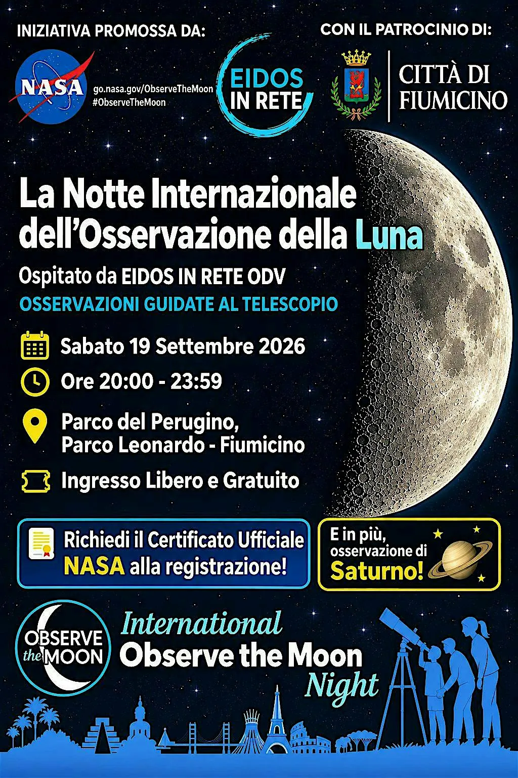 La Notte Internazionale dell'Osservazione della Luna