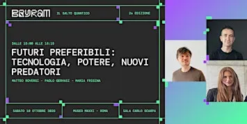 Futuri preferibili: tecnologia, potere, nuovi predatori