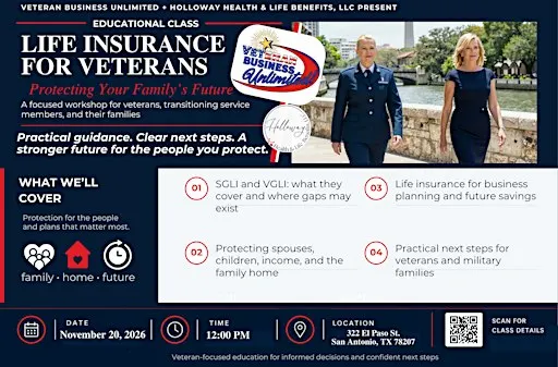 VBU Presents: Life Insurance for Veterans: Protecting Your Family's Future