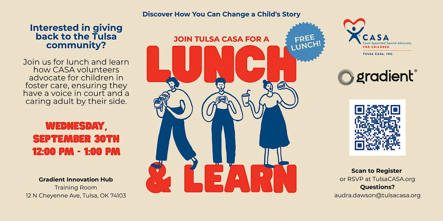 Tulsa CASA Lunch & Learn: Discover How You Can Change a Child's Story