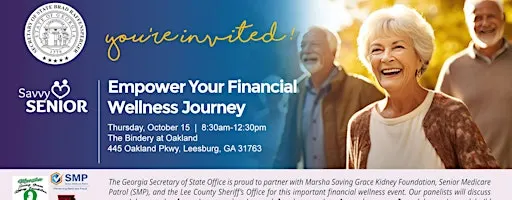 Savvy Senior: Empower Your Financial Wellness Journey - LEESBURG